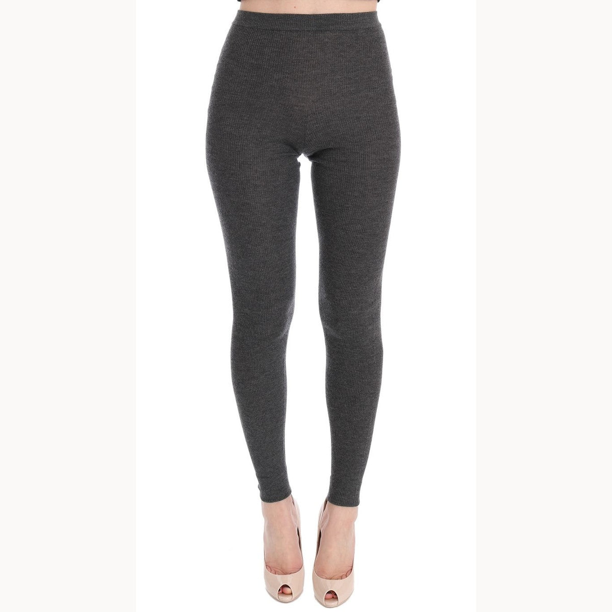Dolce & Gabbana Gray Cashmere Stretch Tights
