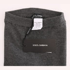 Dolce & Gabbana Gray Cashmere Stretch Tights