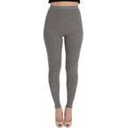 Dolce & Gabbana Gray Cashmere Stretch Tights