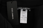 Dolce & Gabbana Black Stretch Pink Stripes Capri Pants Dolce & Gabbana