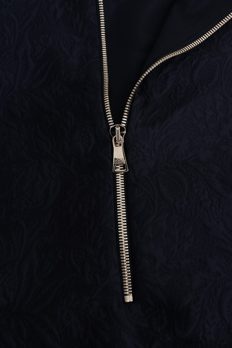 Black hooded sweater with crystal embellishments from Dolce & Gabbana's Fairy Tale collection, featuring a stylish, luxurious design.