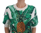 Dolce & Gabbana Pineapple Banana Sequins Crewneck Sweater