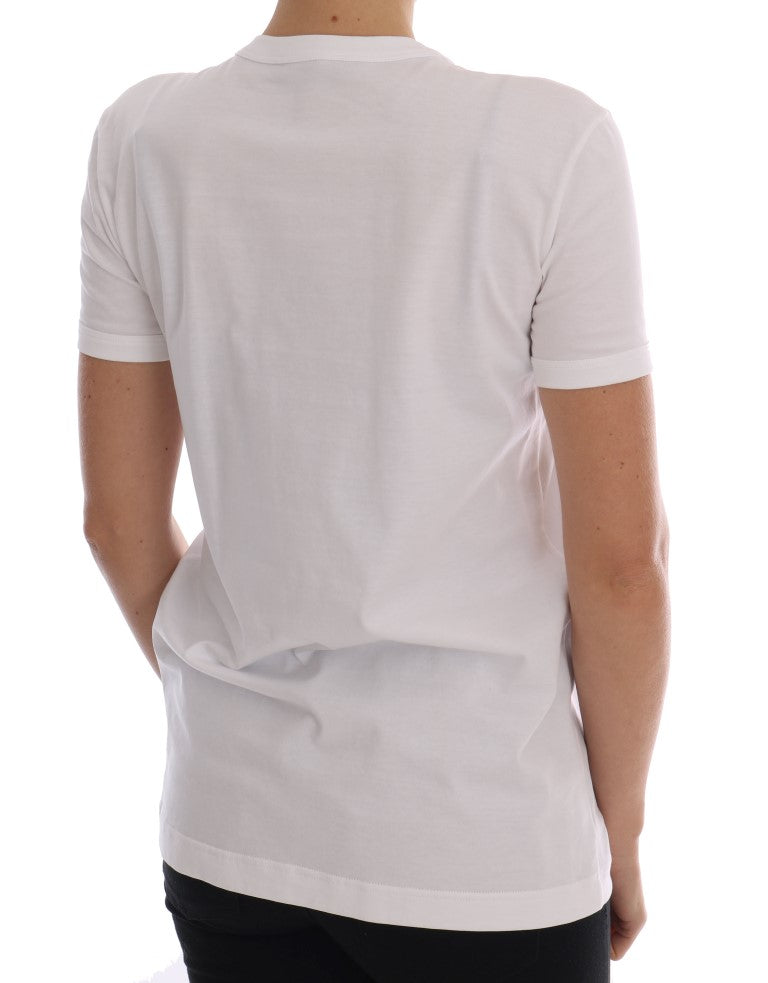 Dolce & Gabbana White Cotton Fairy Tale T-Shirt Dolce & Gabbana