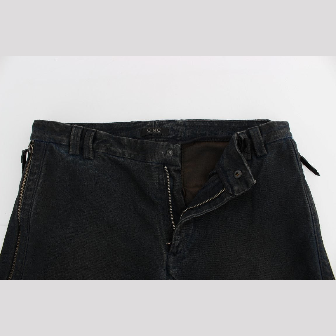 Costume National Blue Cotton Slim Pants Denim Jeans