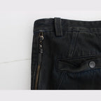 Costume National Blue Cotton Slim Pants Denim Jeans