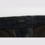 Costume National Blue Cotton Slim Pants Denim Jeans