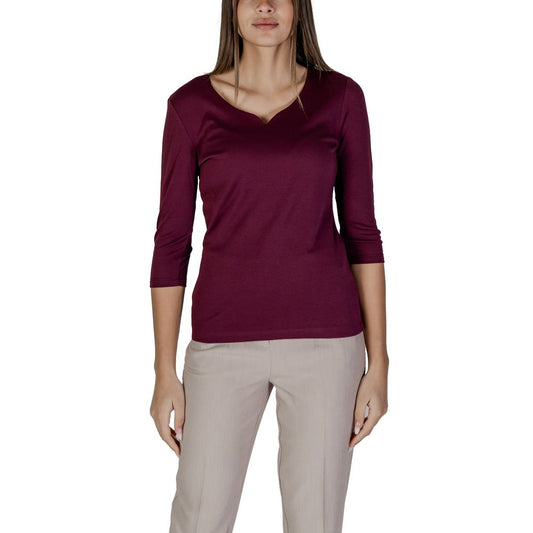 Street One Purple Cotton T-Shirt Street One