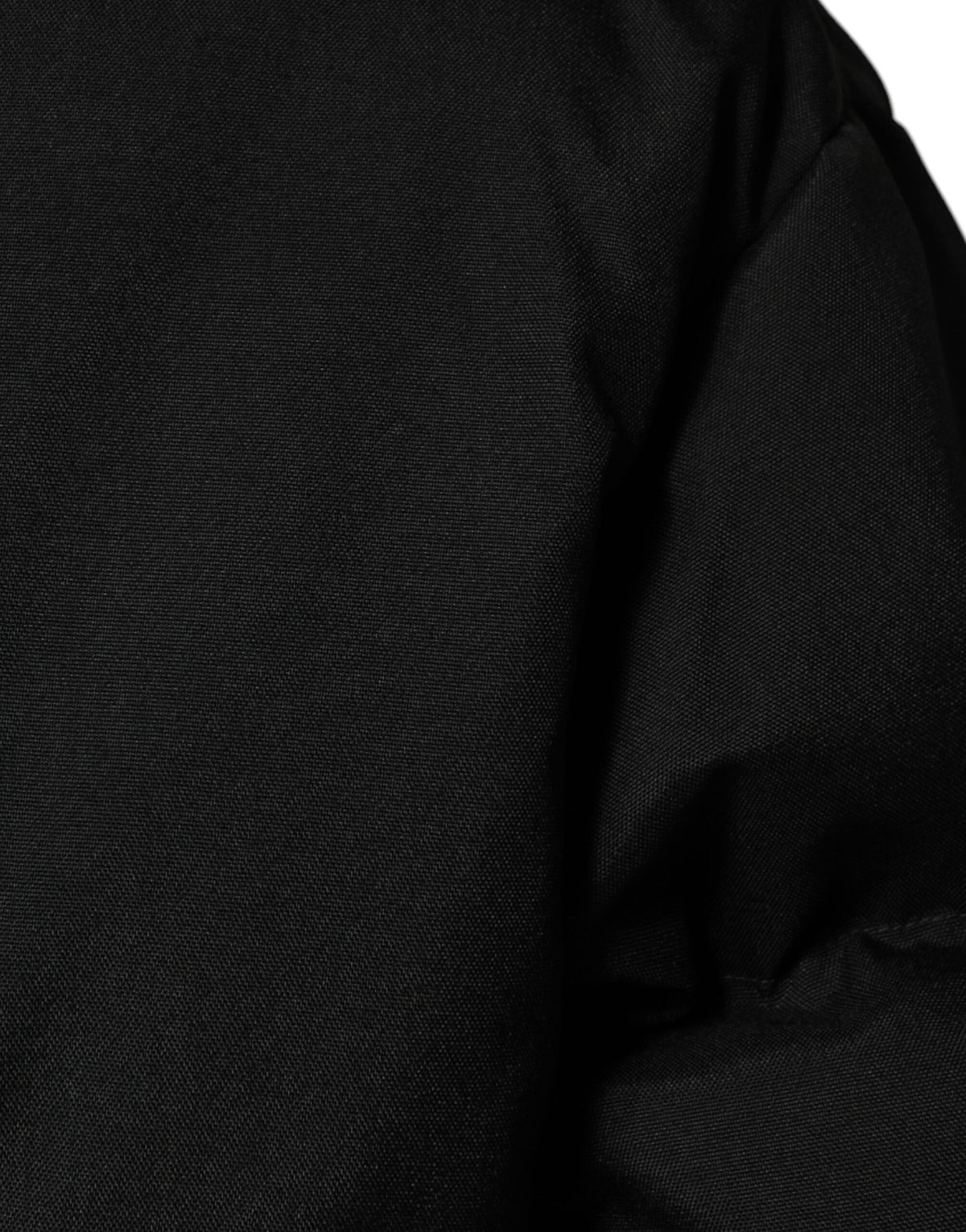 Dolce & Gabbana Black Nylon Puffer Men Full Zip Jacket - Eljoys Fashion 