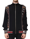 Dolce & Gabbana Black DG King Full Zip Sweatshirt Sweater - Eljoys Fashion 