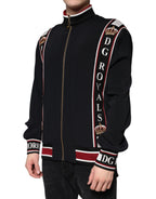 Dolce & Gabbana Black DG King Full Zip Sweatshirt Sweater - Eljoys Fashion 