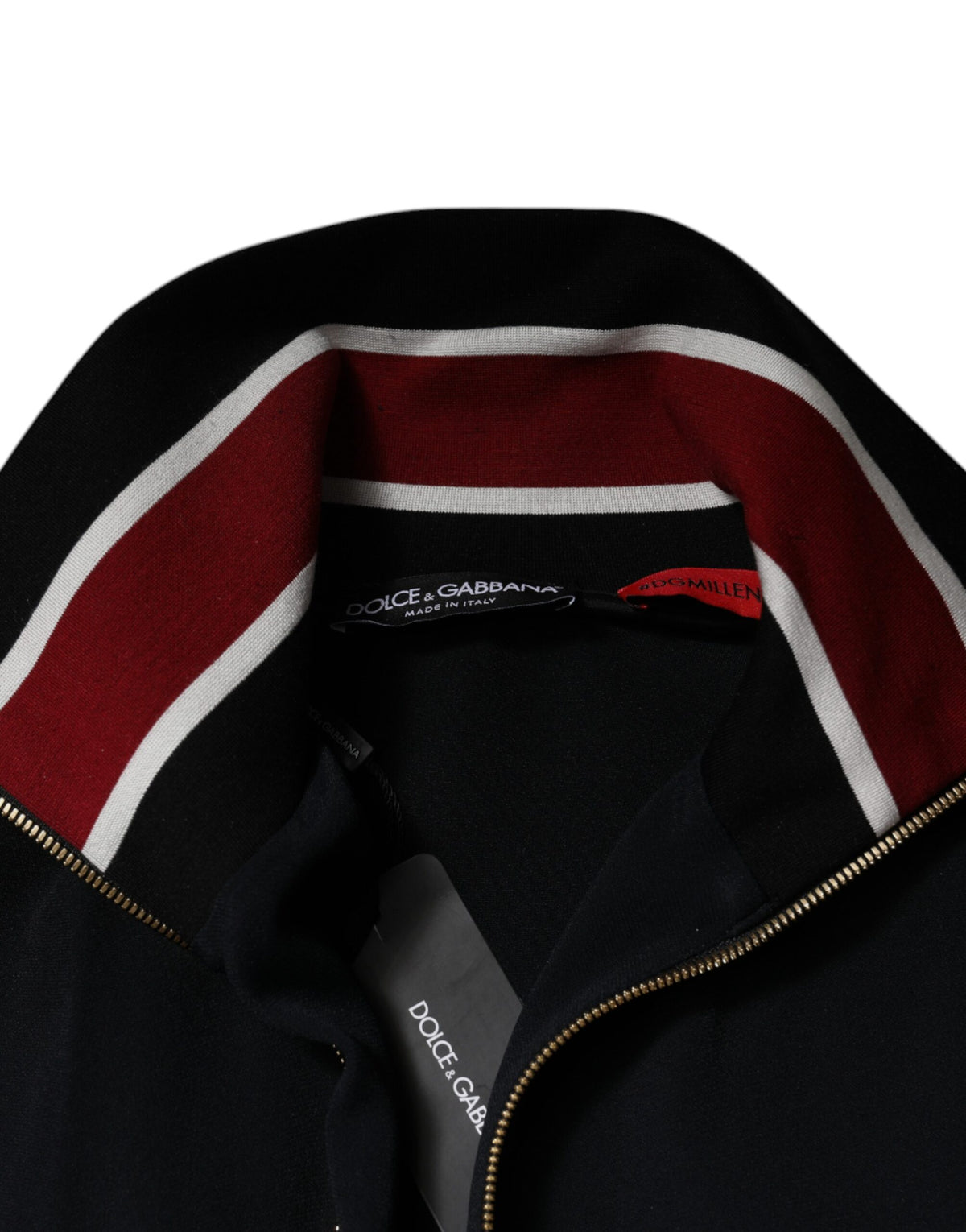 Dolce & Gabbana Black DG King Full Zip Sweatshirt Sweater - Eljoys Fashion 