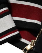 Dolce & Gabbana Black DG King Full Zip Sweatshirt Sweater - Eljoys Fashion 
