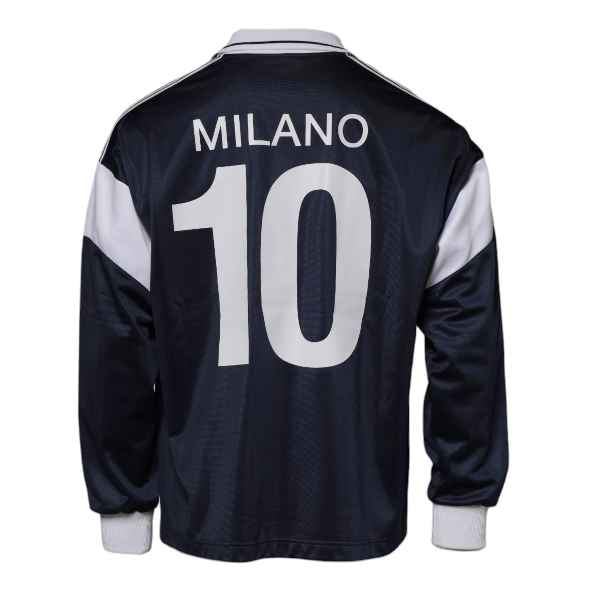 Dolce & Gabbana Blue Logo Jersey Collared Pullover Sweater Dolce & Gabbana
