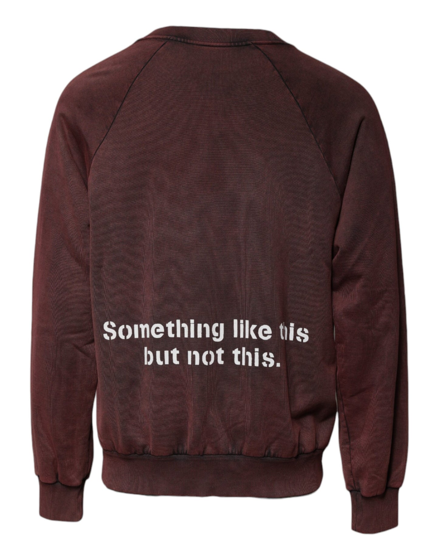 Dolce & Gabbana Brown Logo Cotton Crew Neck Pullover Sweater Dolce & Gabbana