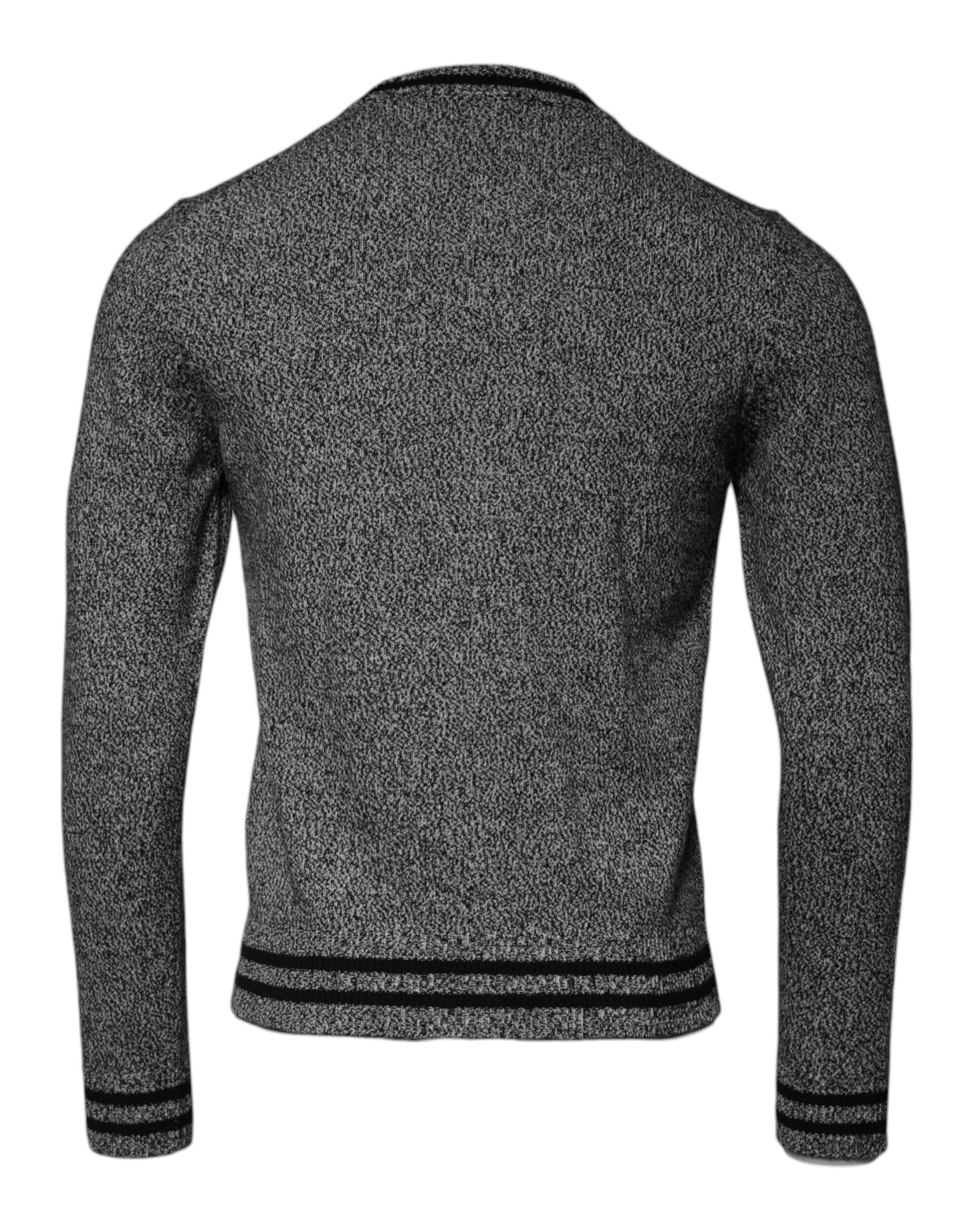 Dolce & Gabbana Gray Crown King Cashmere Pullover Sweater Dolce & Gabbana