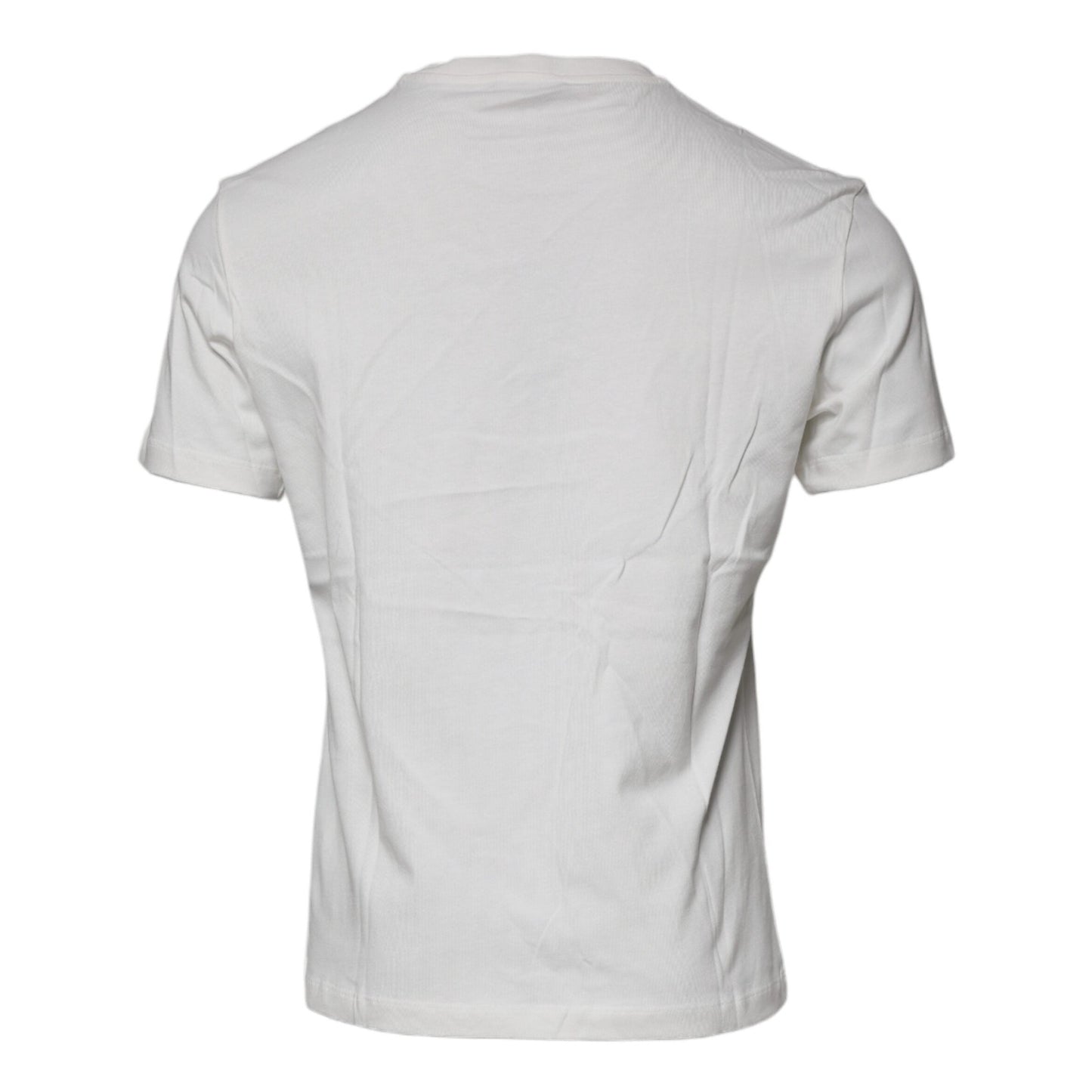 Versace White Medusa Print Cotton Crew Neck T-shirt Versace