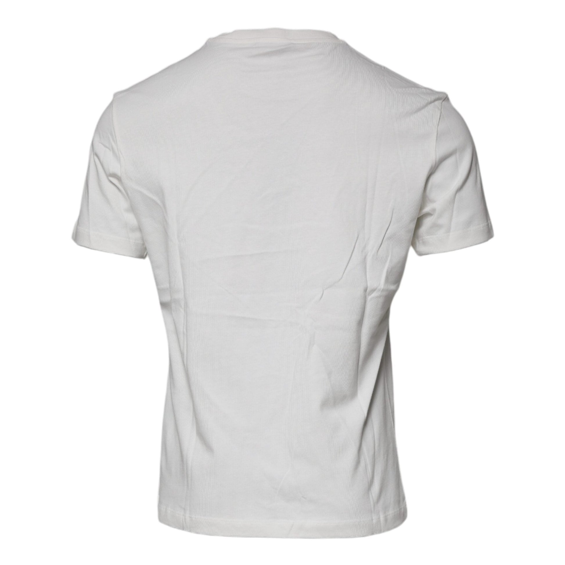 Versace White Medusa Print Cotton Crew Neck T-shirt Versace