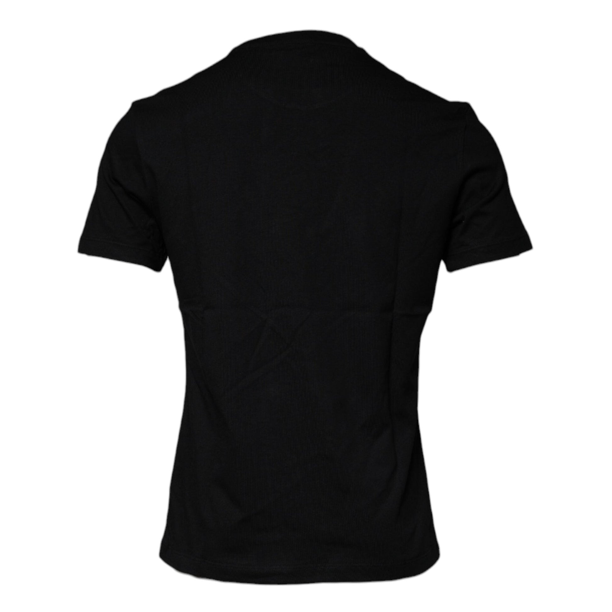 Versace Black Medusa Print Cotton Crew Neck T-shirt Versace