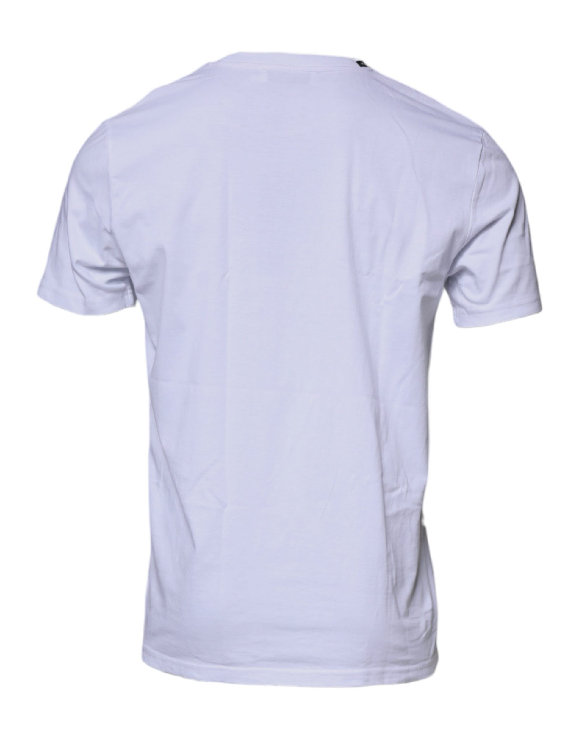 Dolce & Gabbana White Red Leopard Cotton Crew Neck T-shirt Dolce & Gabbana