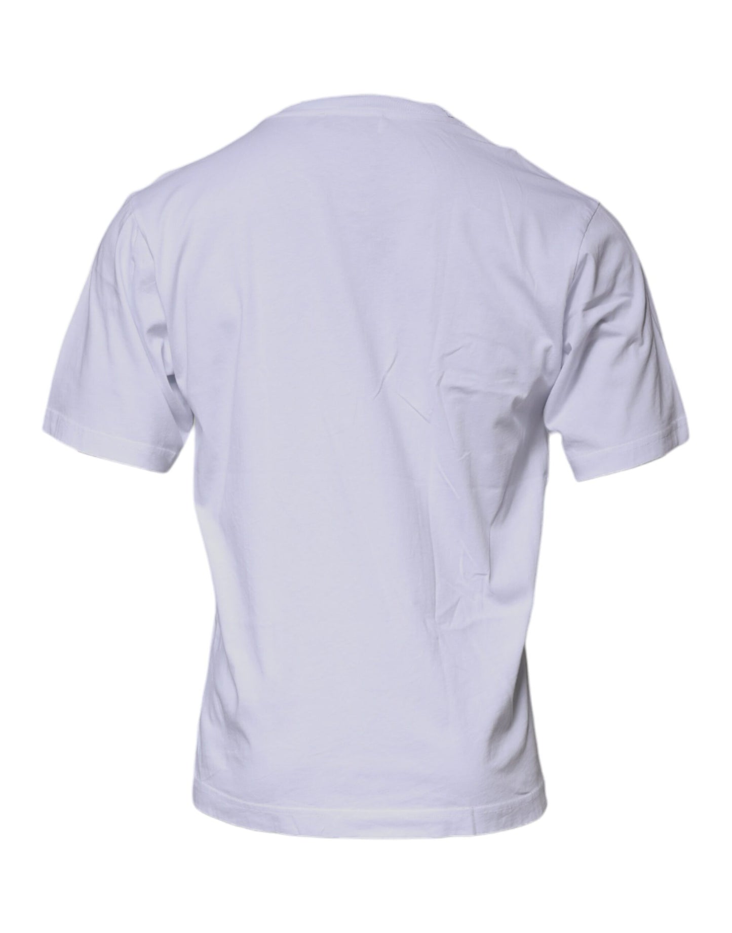 Dolce & Gabbana White DG Logo Cotton Crew Neck T-shirt Dolce & Gabbana