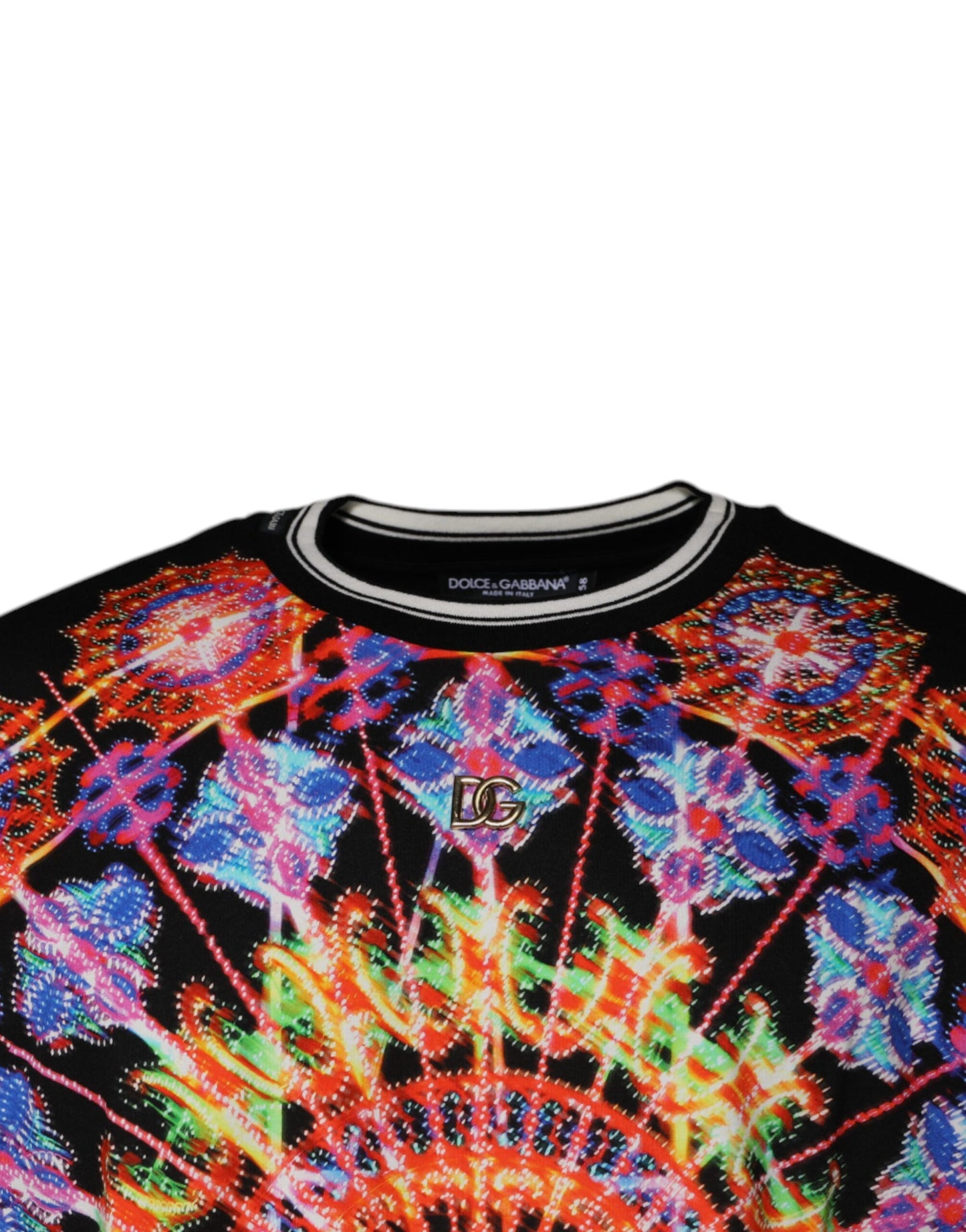 Dolce & Gabbana Multicolor Kaleidoscope Men Short Sleeves T-shirt Dolce & Gabbana