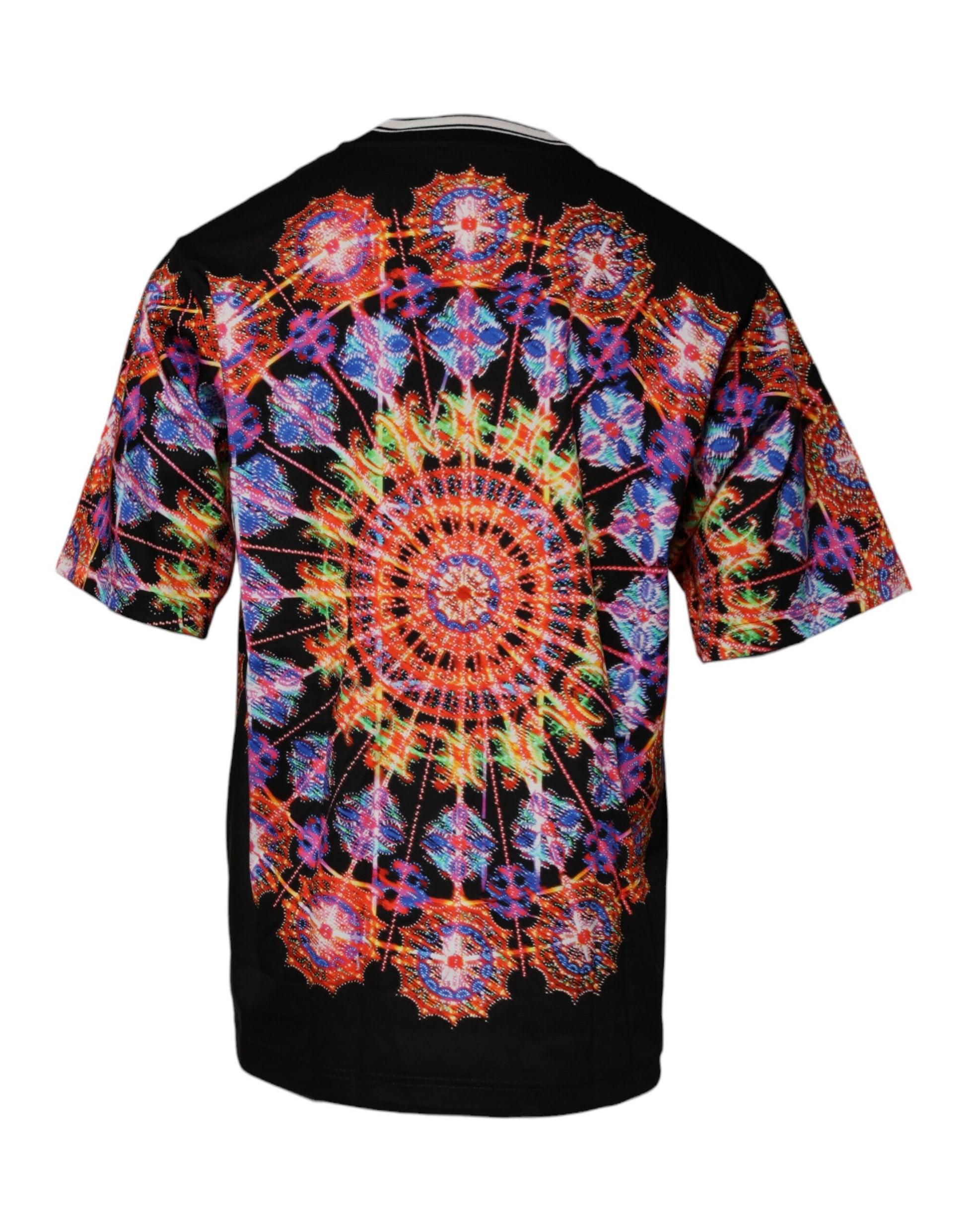 Dolce & Gabbana Multicolor Kaleidoscope Men Short Sleeves T-shirt Dolce & Gabbana