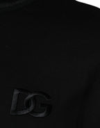 Dolce & Gabbana Black Crew Neck Short Sleeve T-shirt - Eljoys Fashion 