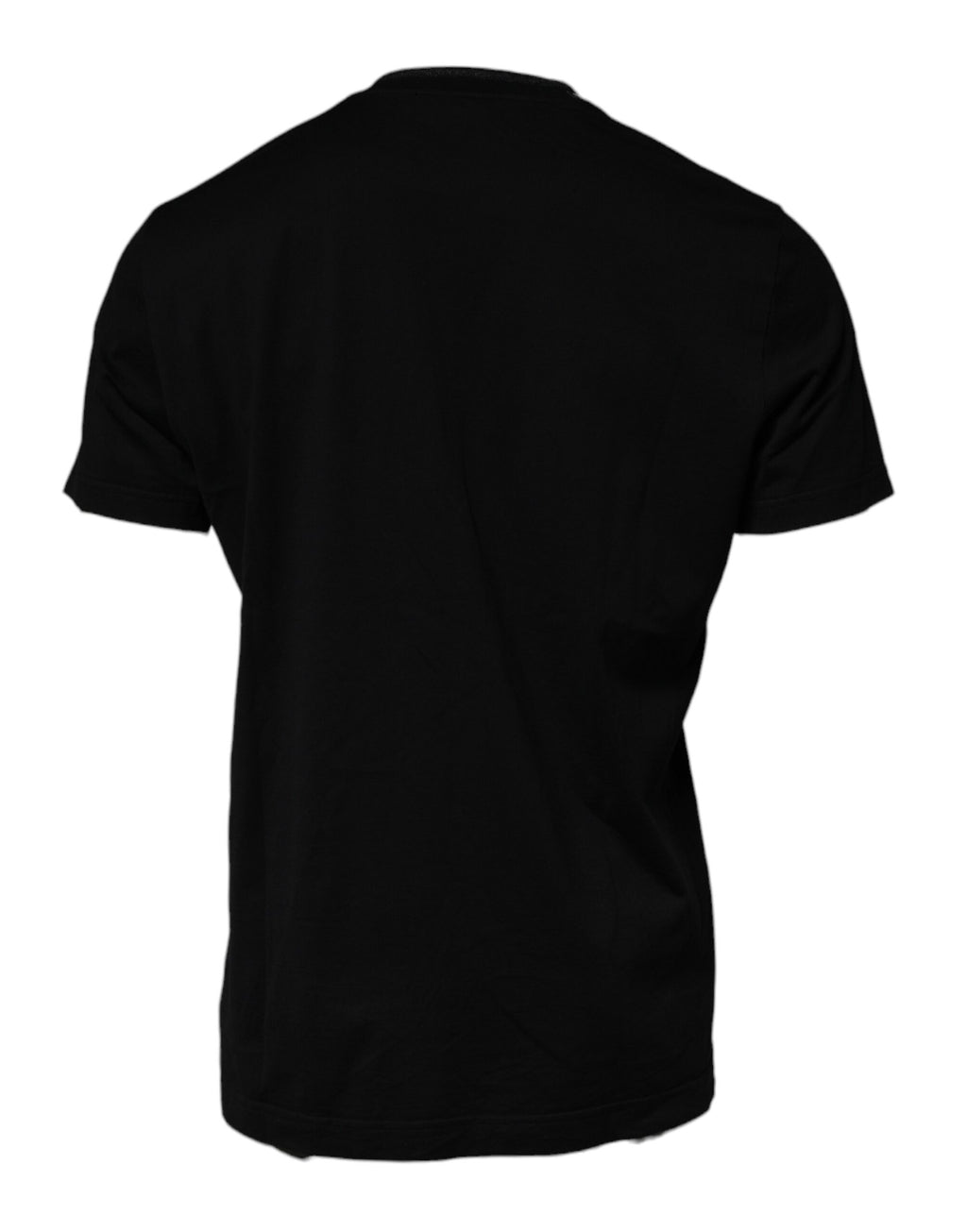 Dolce & Gabbana Black Crew Neck Short Sleeve T-shirt - Eljoys Fashion 
