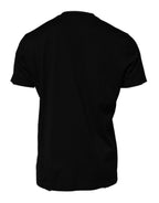 Dolce & Gabbana Black Crew Neck Short Sleeve T-shirt - Eljoys Fashion 