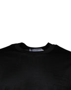 Dolce & Gabbana Black Crew Neck Short Sleeve T-shirt - Eljoys Fashion 