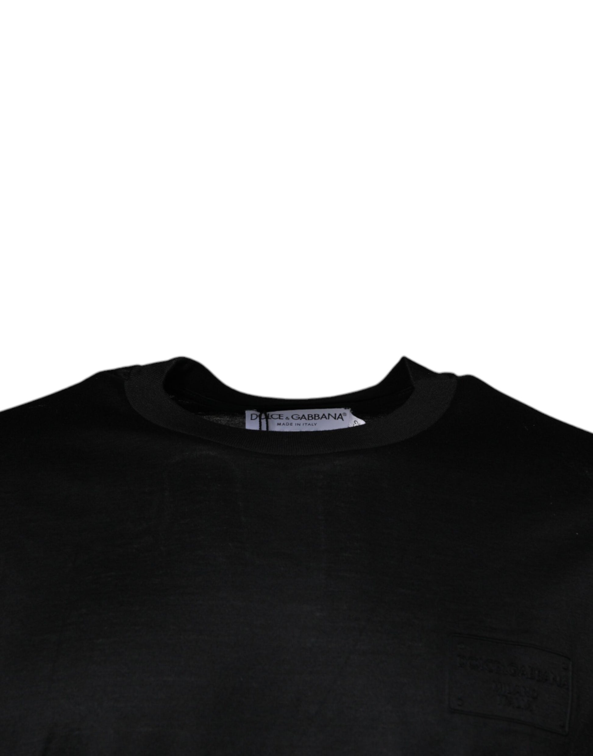 Dolce & Gabbana Black Crew Neck Short Sleeve T-shirt Dolce & Gabbana