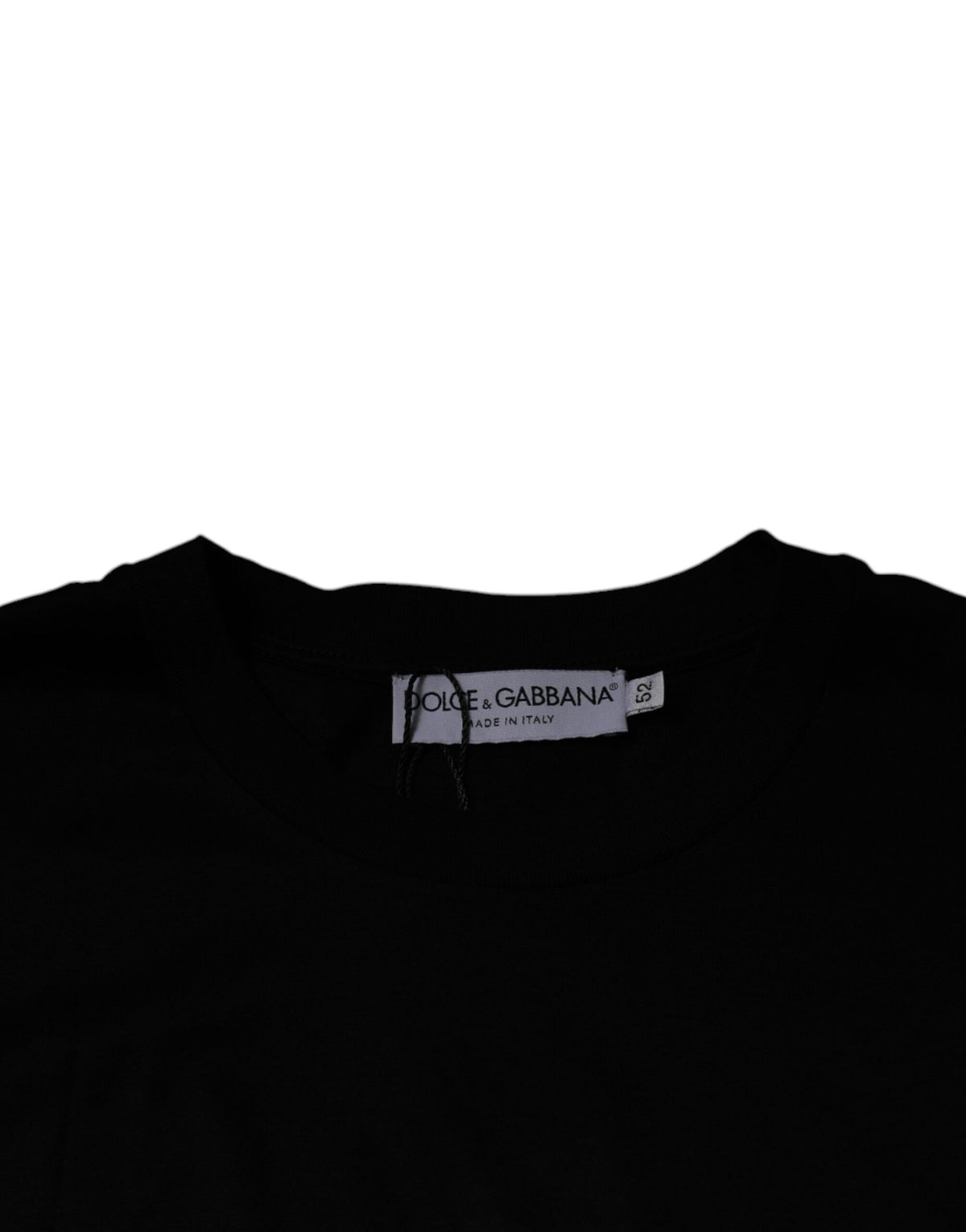 Dolce & Gabbana Black Crew Neck Short Sleeve T-shirt - Eljoys Fashion 