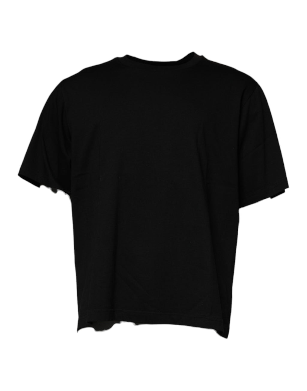 Dolce & Gabbana Black Crew Neck Short Sleeve T-shirt - Eljoys Fashion 