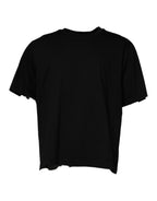 Dolce & Gabbana Black Crew Neck Short Sleeve T-shirt - Eljoys Fashion 