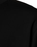 Dolce & Gabbana Black Crew Neck Short Sleeve T-shirt - Eljoys Fashion 