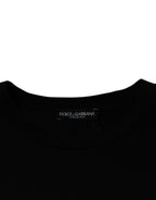 Dolce & Gabbana Black Crew Neck Short Sleeve T-shirt - Eljoys Fashion 