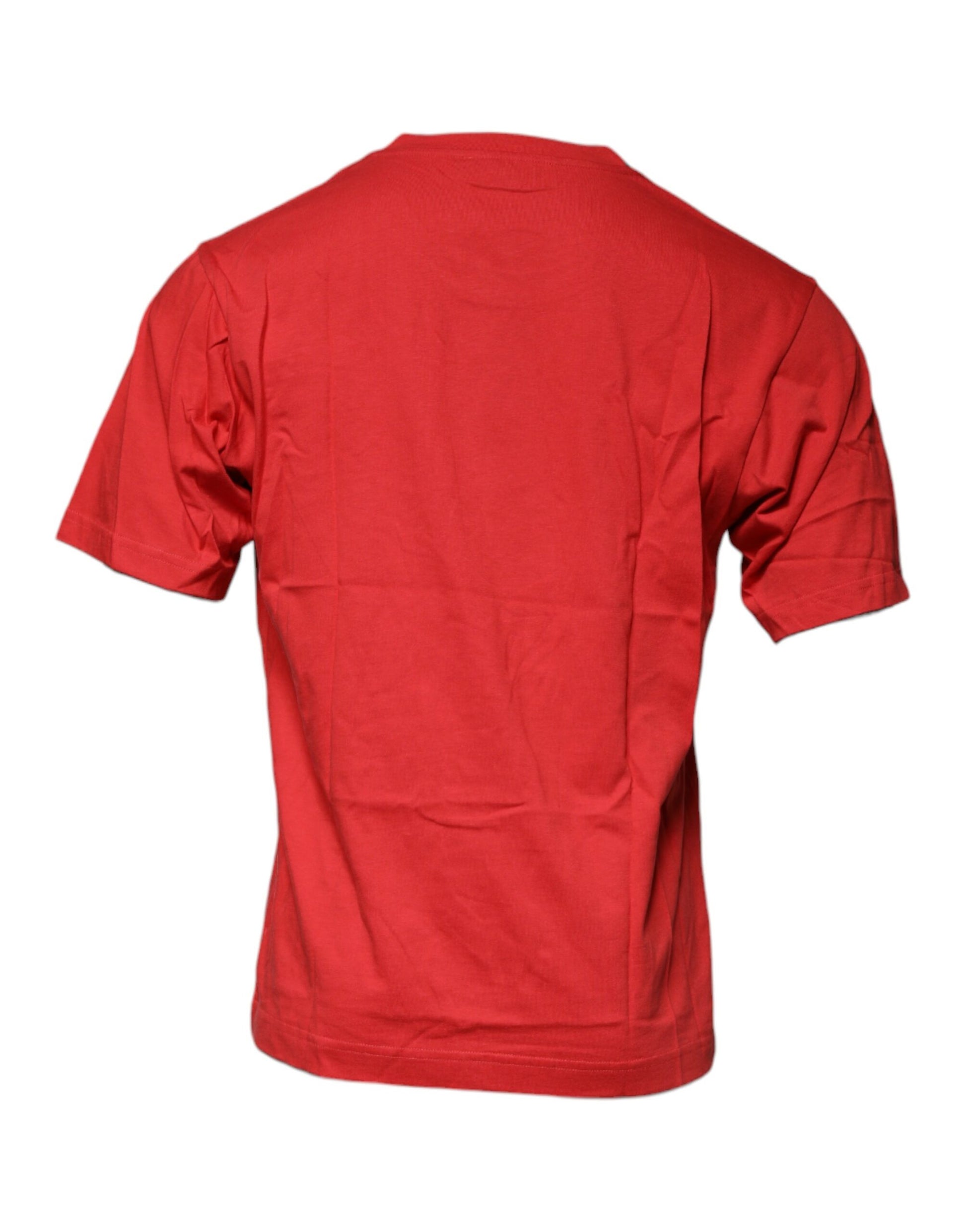 Dolce & Gabbana Red DG Logo Cotton Crew Neck T-shirt Dolce & Gabbana