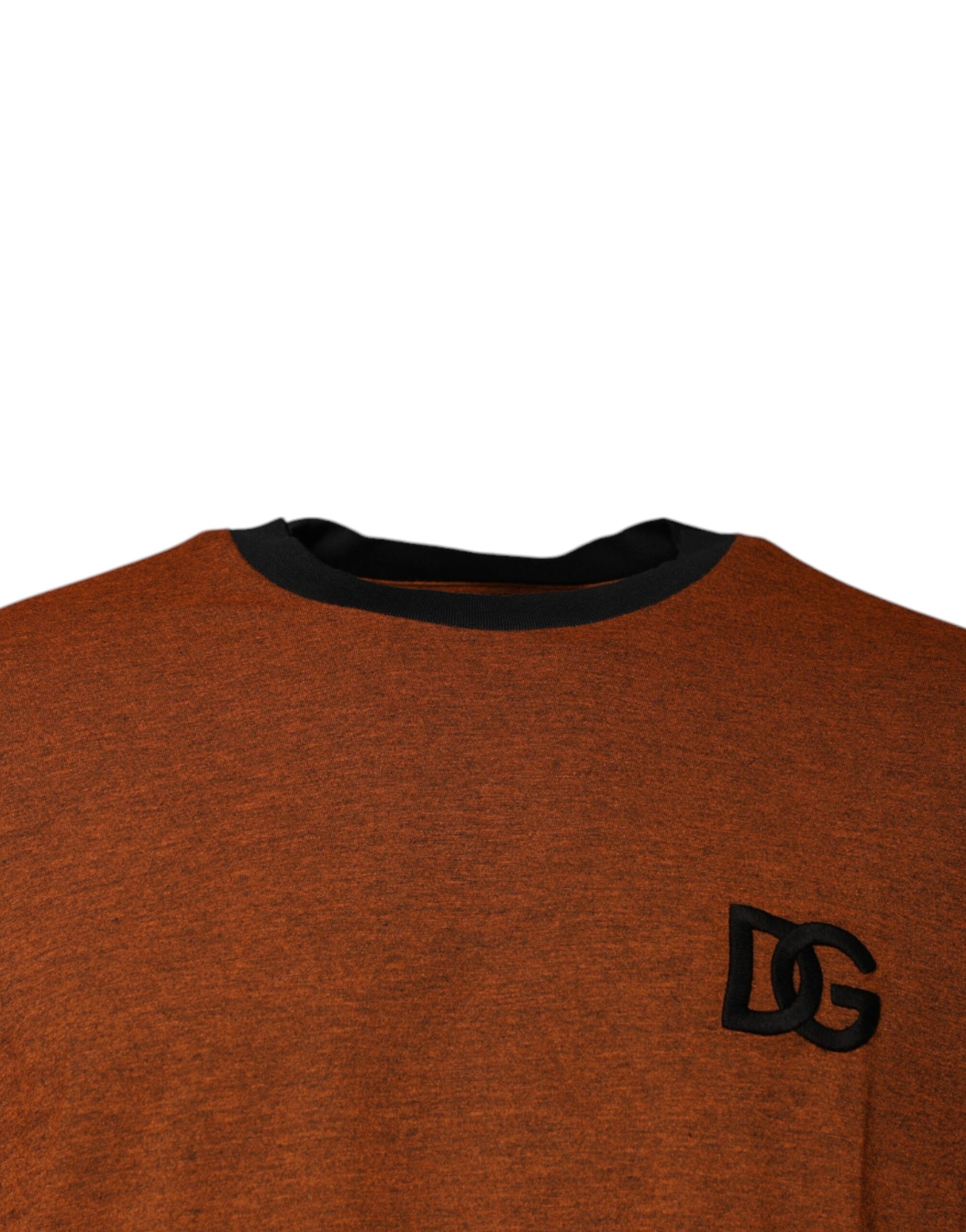Dolce & Gabbana Brown DG Logo Cotton Crew Neck T-shirt Dolce & Gabbana