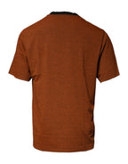 Dolce & Gabbana Brown DG Logo Cotton Crew Neck T-shirt - Eljoys Fashion 