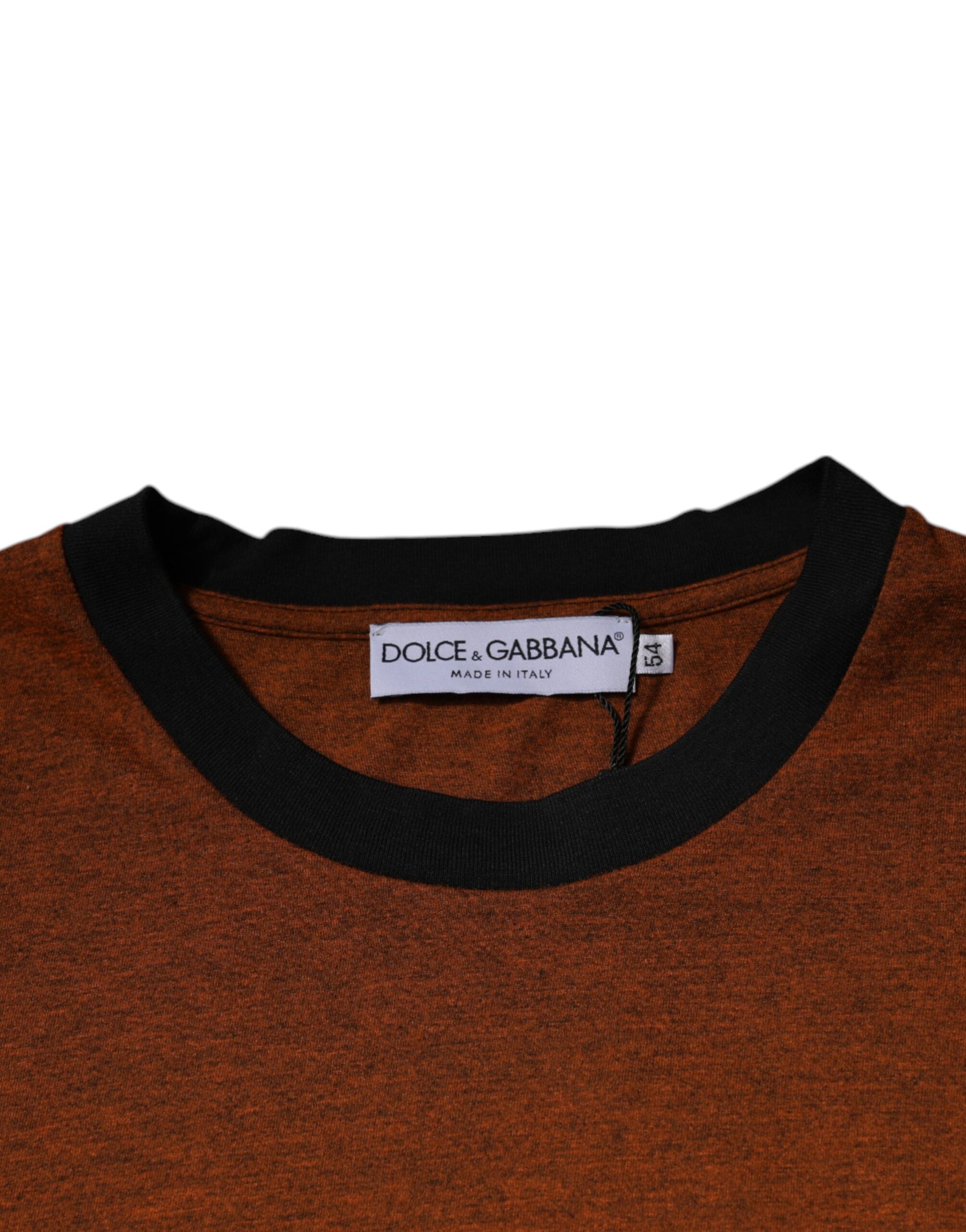 Dolce & Gabbana Brown DG Logo Cotton Crew Neck T-shirt Dolce & Gabbana