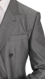 Dolce & Gabbana Black Stretch Crystal Bee Slim Fit Suit - Eljoys Fashion 