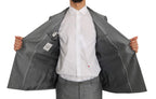 Dolce & Gabbana Black Stretch Crystal Bee Slim Fit Suit - Eljoys Fashion 