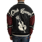 Dolce & Gabbana Leather Club Lounge Black Red Jacket