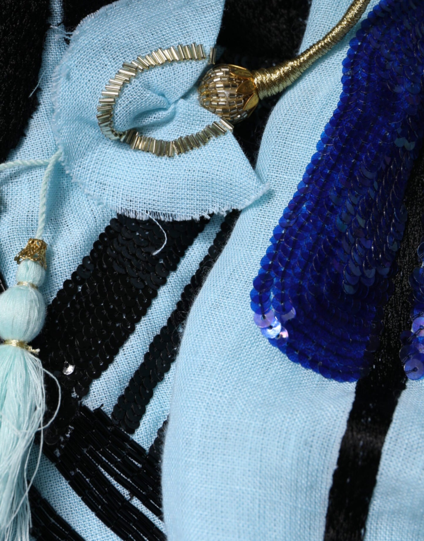 Christian Pellizzari Light Blue Floral Embellished Shirt Maxi Dress Christian Pellizzari