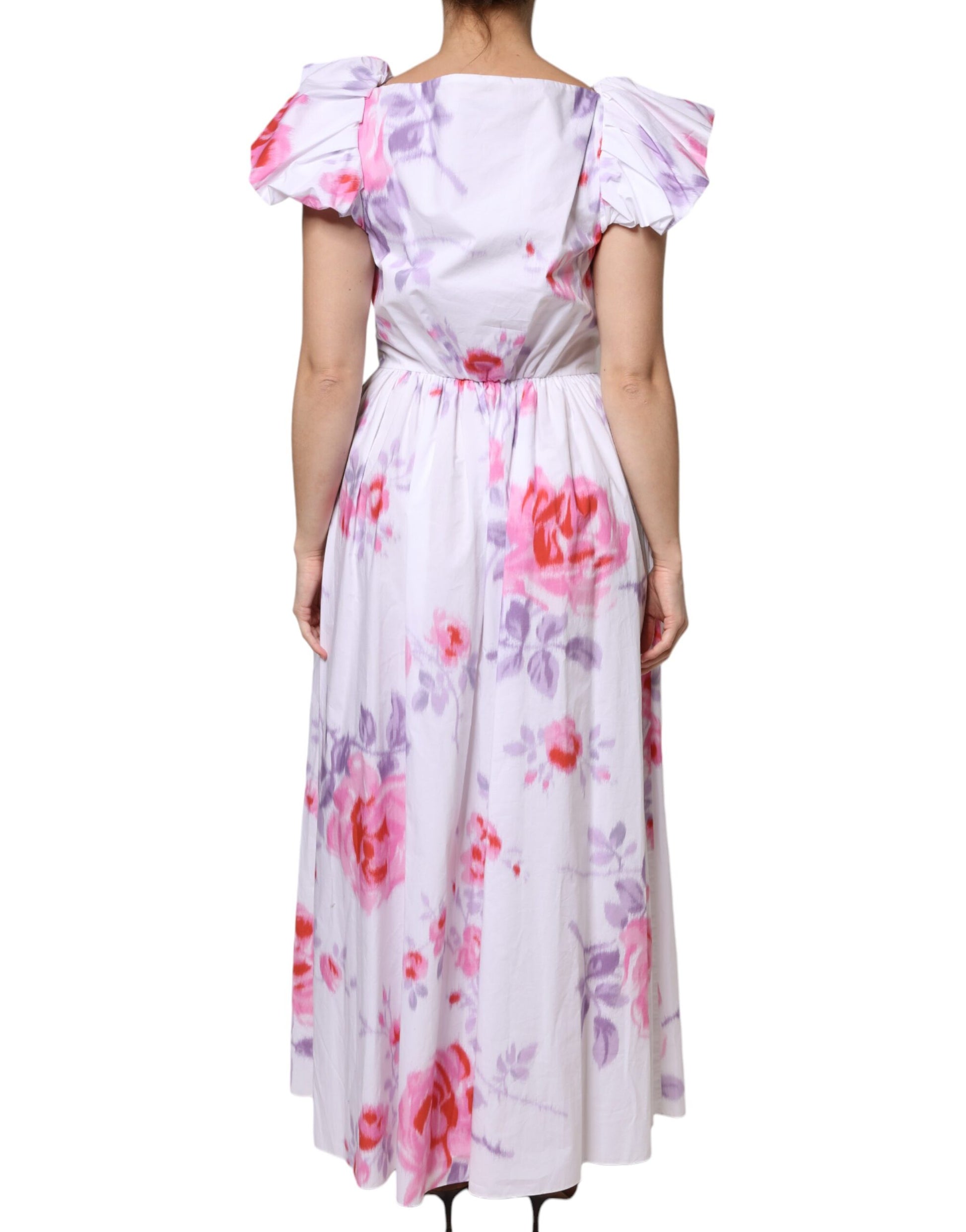 Philosophy White Floral Cotton Maxi Dress Philosophy
