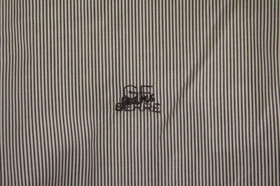 GF Ferre Gray Striped Cotton Casual Shirt GF Ferre