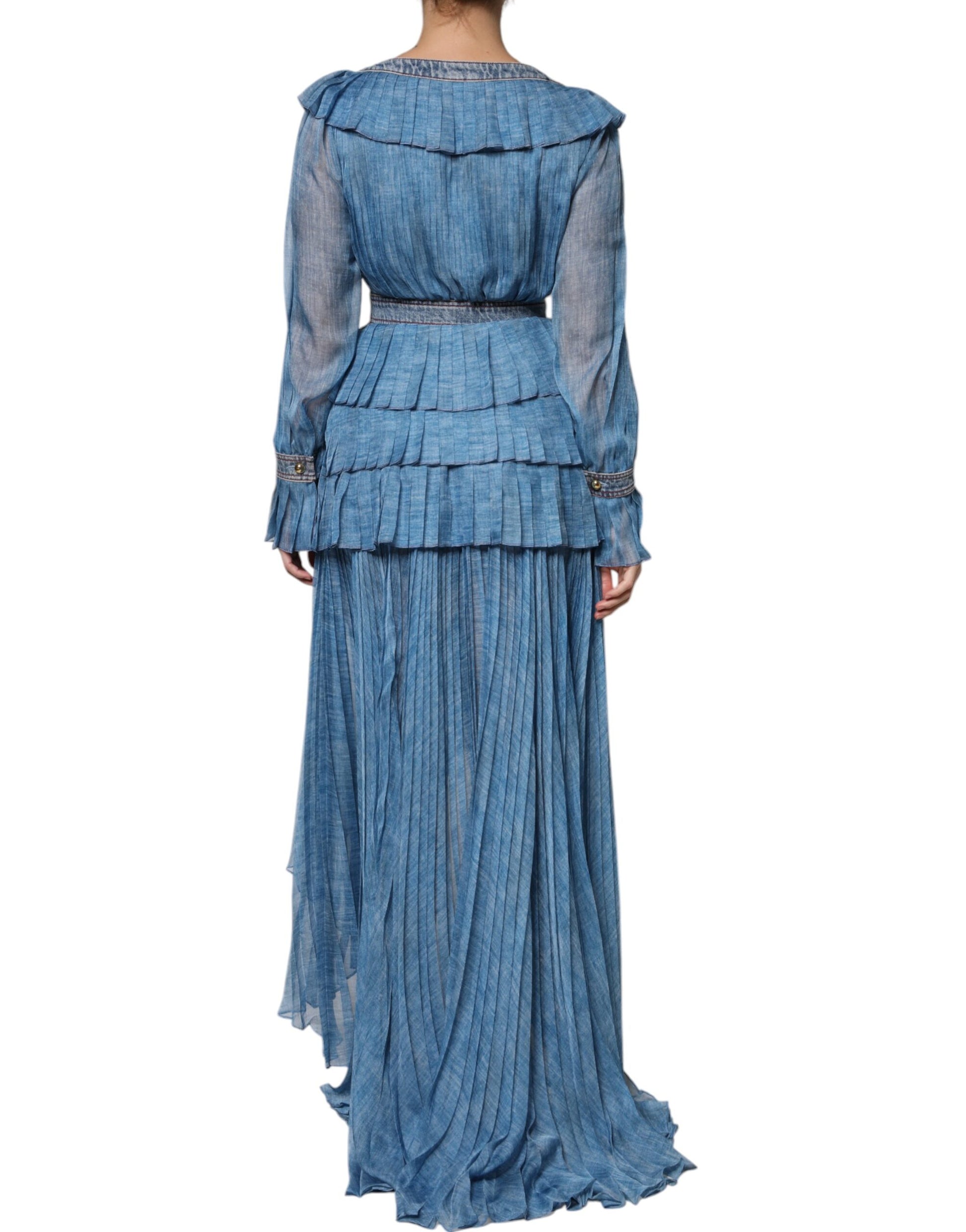 Philosophy Blue Layered Long Sleeve Dress Philosophy