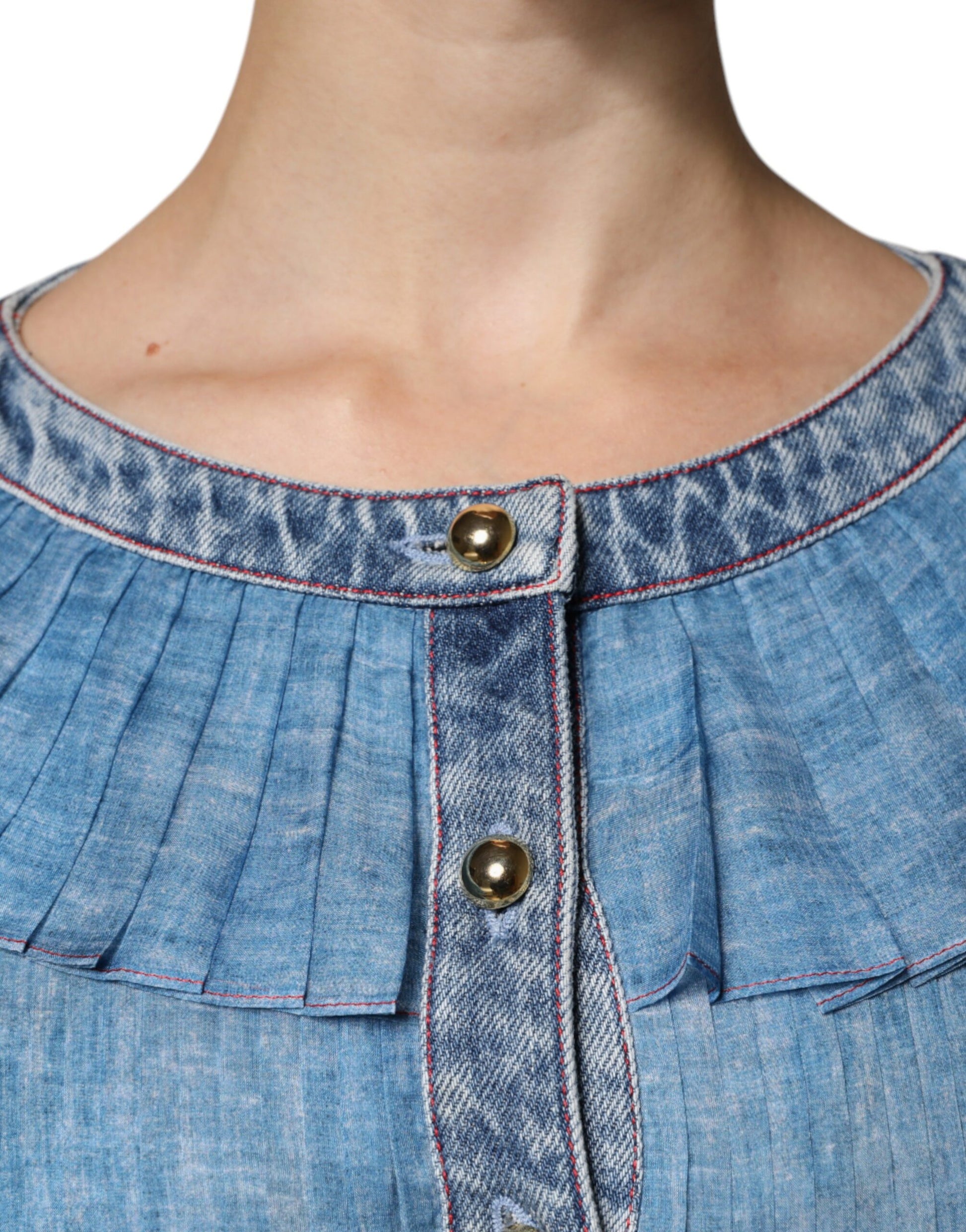 Philosophy Blue Layered Long Sleeve Dress Philosophy