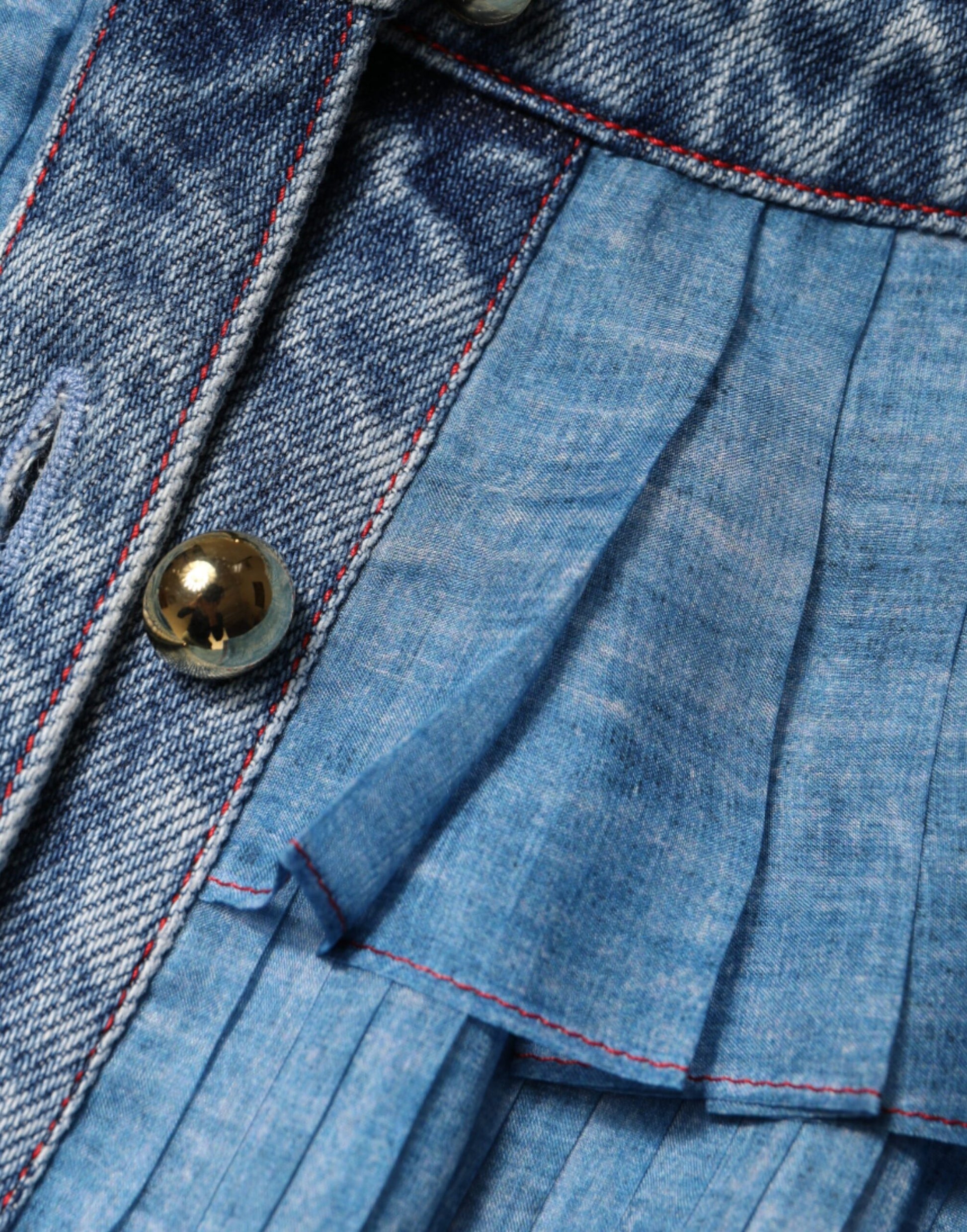 Philosophy Blue Layered Long Sleeve Dress Philosophy