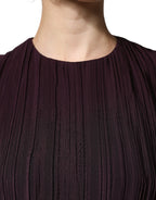 Barbara Casasola Brown Silk Short Sleeves Sheath Maxi Dress - Eljoys Fashion 